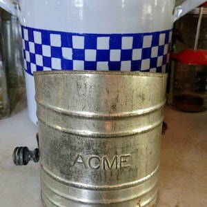 Acme Sifter, Vintage, Collectible, Kitchen, Three Cups