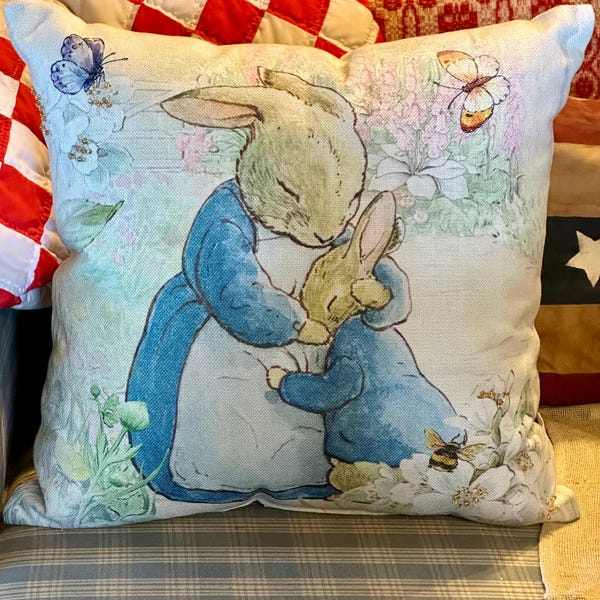 Oreiller Peter Rabbit Beatrix Potter, objet de collection