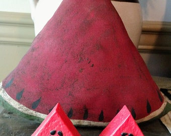 Avon Watermelon Salt and Pepper Shakers, Collectible, Vintage, Original Box