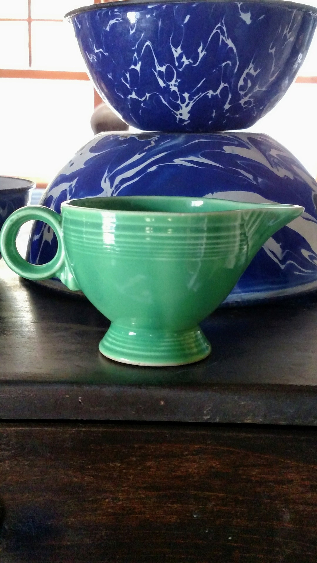 Vintage Fiesta Ware Green Creamer, Collectible - Etsy