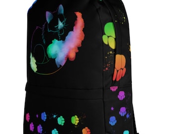 rainbow cat backpack