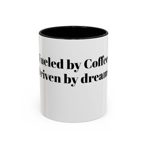 Dreams Accent Mug, Colorful Coffee Cup, Motivational Drinkware, Inspirational Tea Mug, Kitchen Decor Gift, Personalized Cup