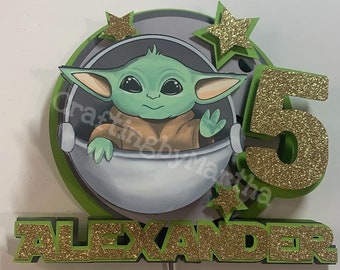 Yoda Cake Topper Etsy Yoda Cake Topper Etsy