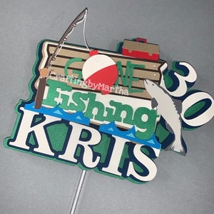 Gone Fishing Cake Topper 