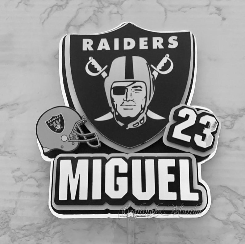 Raider's Cake Topper Raiders Birthday Party Raiders Etsy