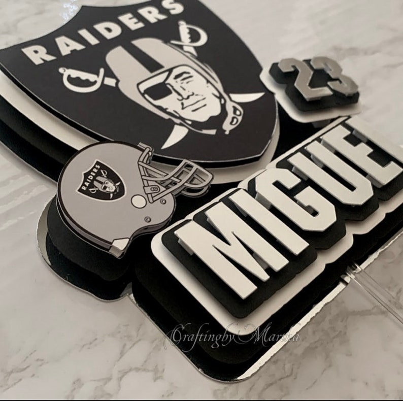 Raider's Cake Topper Raiders Birthday Party Raiders Etsy
