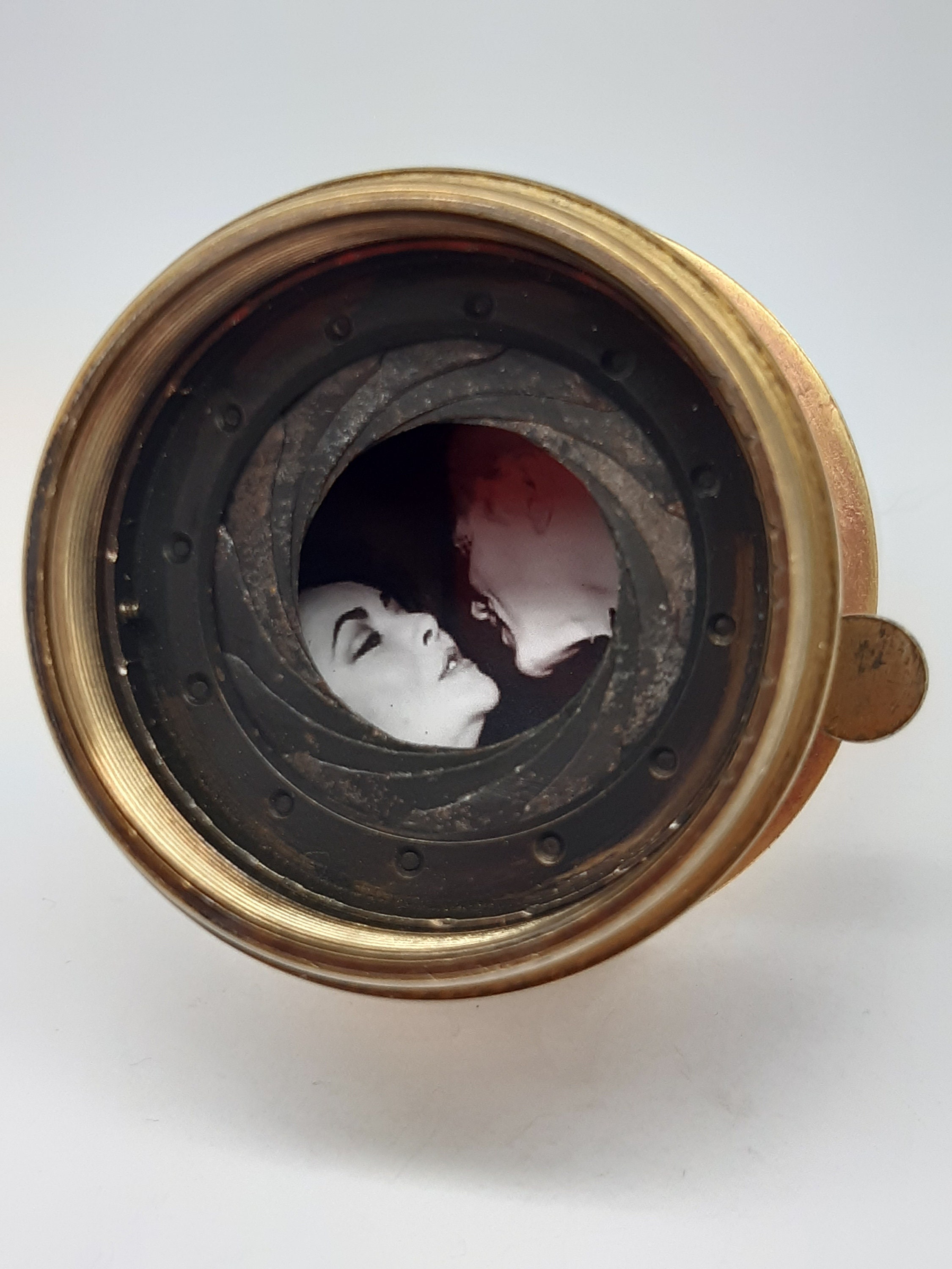 Vintage Brass Camera Lens Ring Etsy