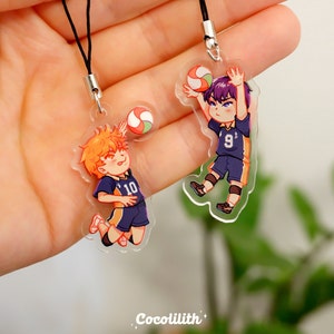 HINATA & KAGEYAMA - Keychain set / anime, manga, volley, acrylic keychain, friends