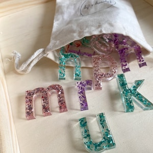 Resin Alphabet Set | Lowercase Alphabet Set | Mermaid Alphabet Set | Learning Resources | Sensory Tools