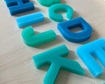 Resin Alphabet Set | Uppercase Alphabet Set | Ocean Set | Learning Resources | Sensory Tools
