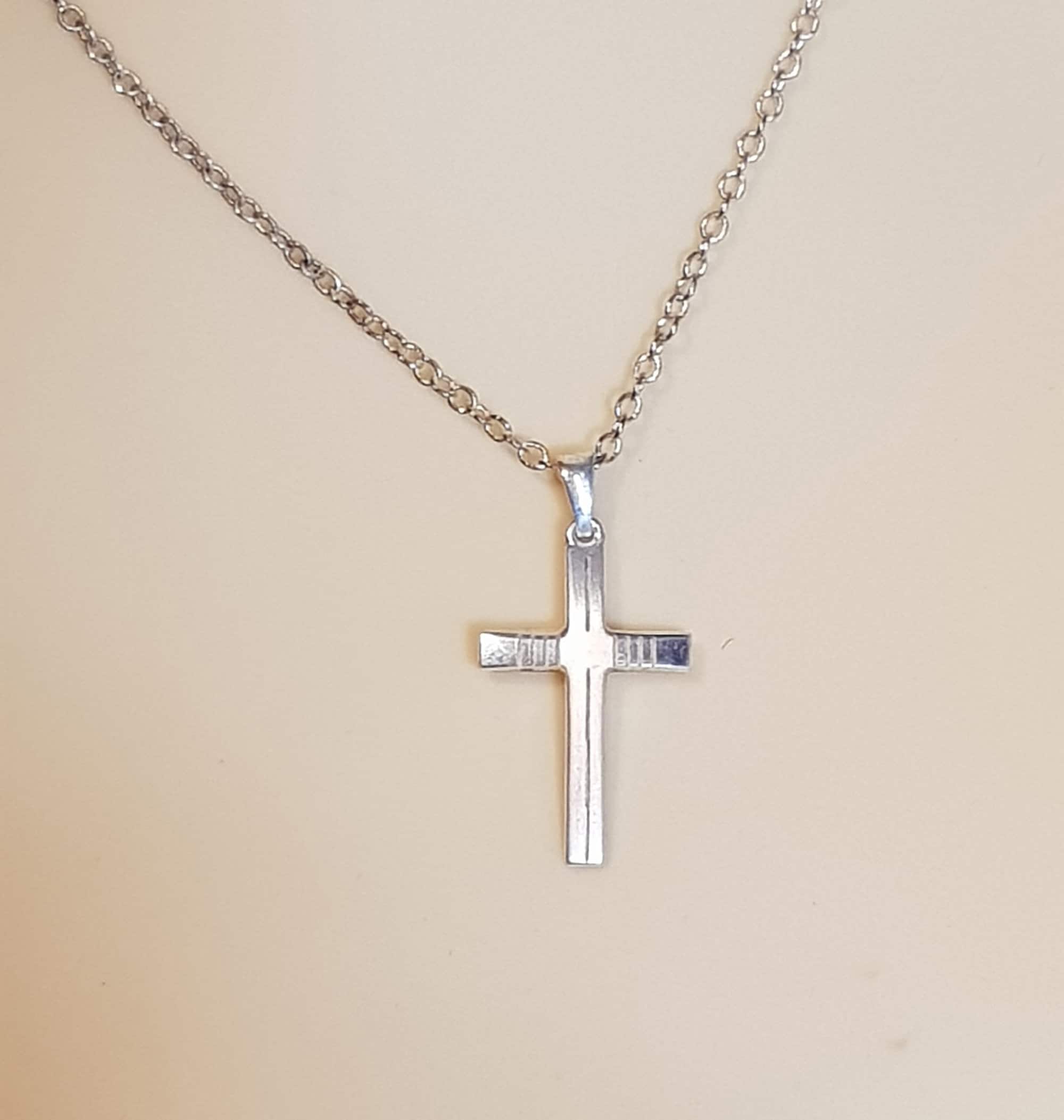 First Communion Chains Communion Cross Including Sturdy Anchor Chain/children's Necklace With ...
