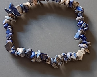Lapislazuli Splitter Naturstein Armband/Talisman und Glücksbringer Armband/Armband Lapislazuli/Armband Lapislazuli Heilstein handarbeit