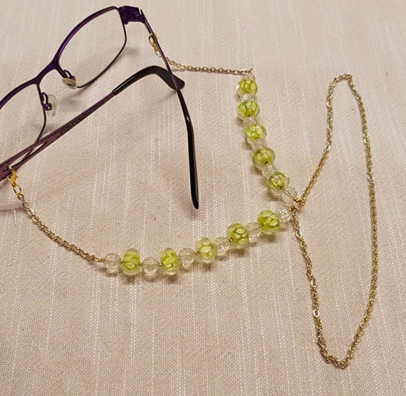 6 Stück Brillenkette Damen - 70 Cm Lange Perlenketten Für Brille & Sonnenbrille, In Silber, Gold & Schwarz