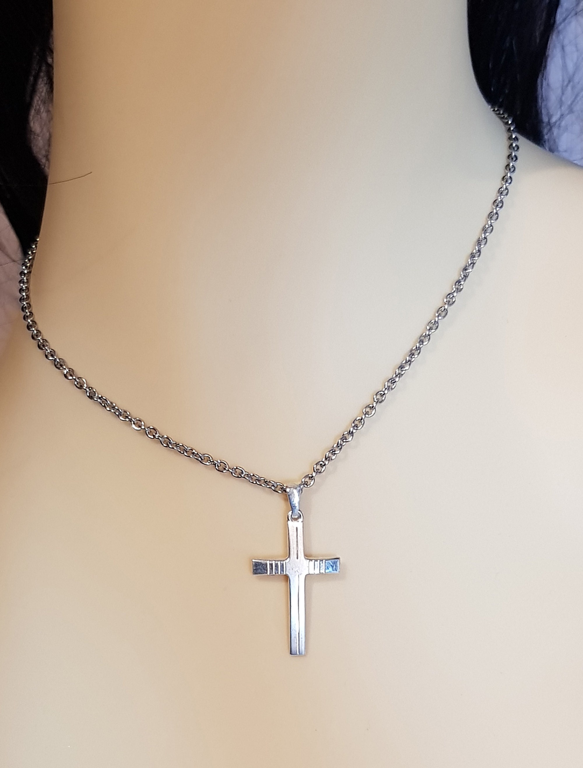 First Communion Chains Communion Cross Including Sturdy Anchor Chain/children's Necklace With ...