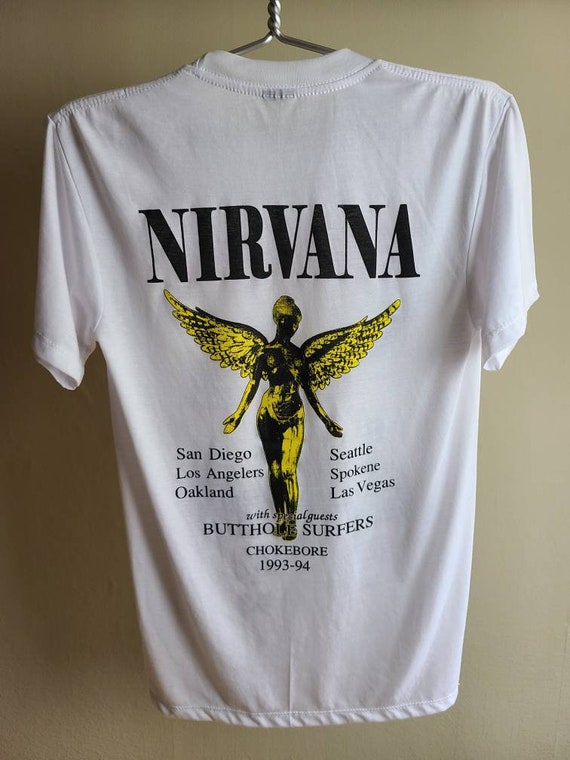 Nirvana Kurt Cobain Butthole Surfers T Shirt White - Etsy