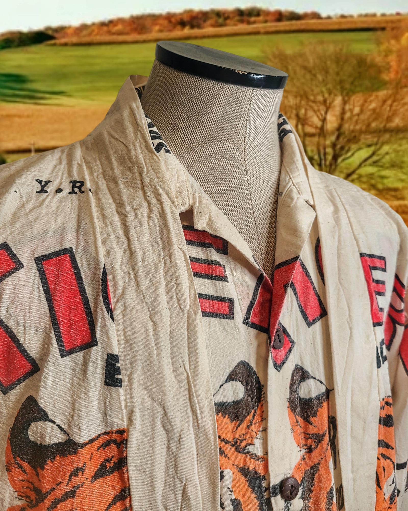 Tiger Flour Sack Seed Sack Kimono Jacket - Etsy