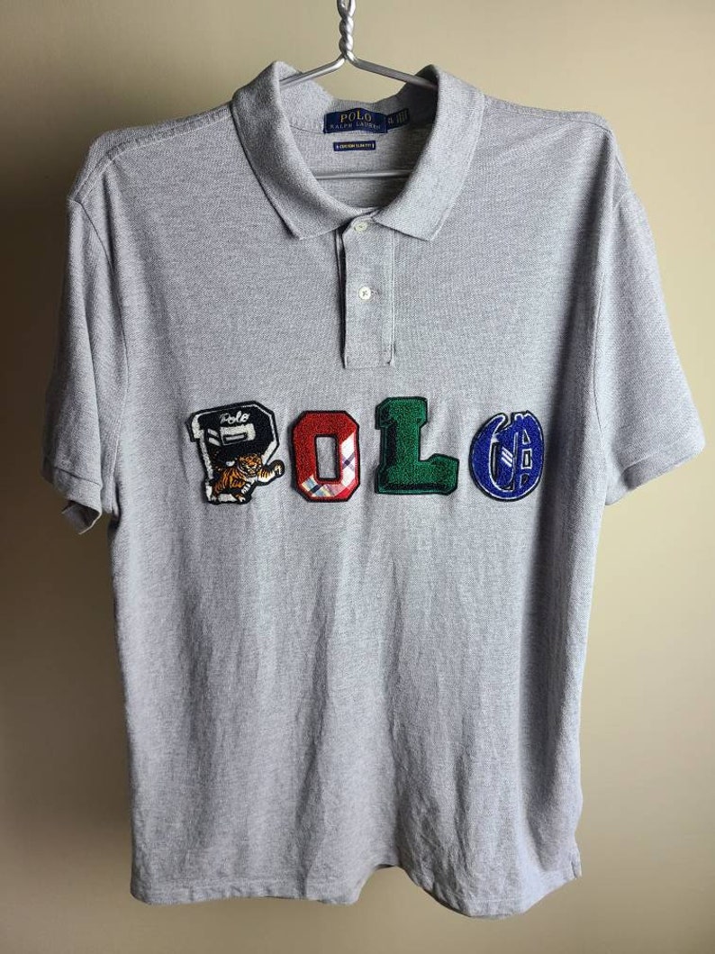 Vintage Polo by Ralph Lauren Embroidered Polo Shirt XL image 1