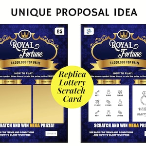 Idea per la proposta di matrimonio "Vuoi sposarmi?", biglietto "Sposami", biglietto da grattare replica della lotteria, proposta di matrimonio, decorazioni per la proposta