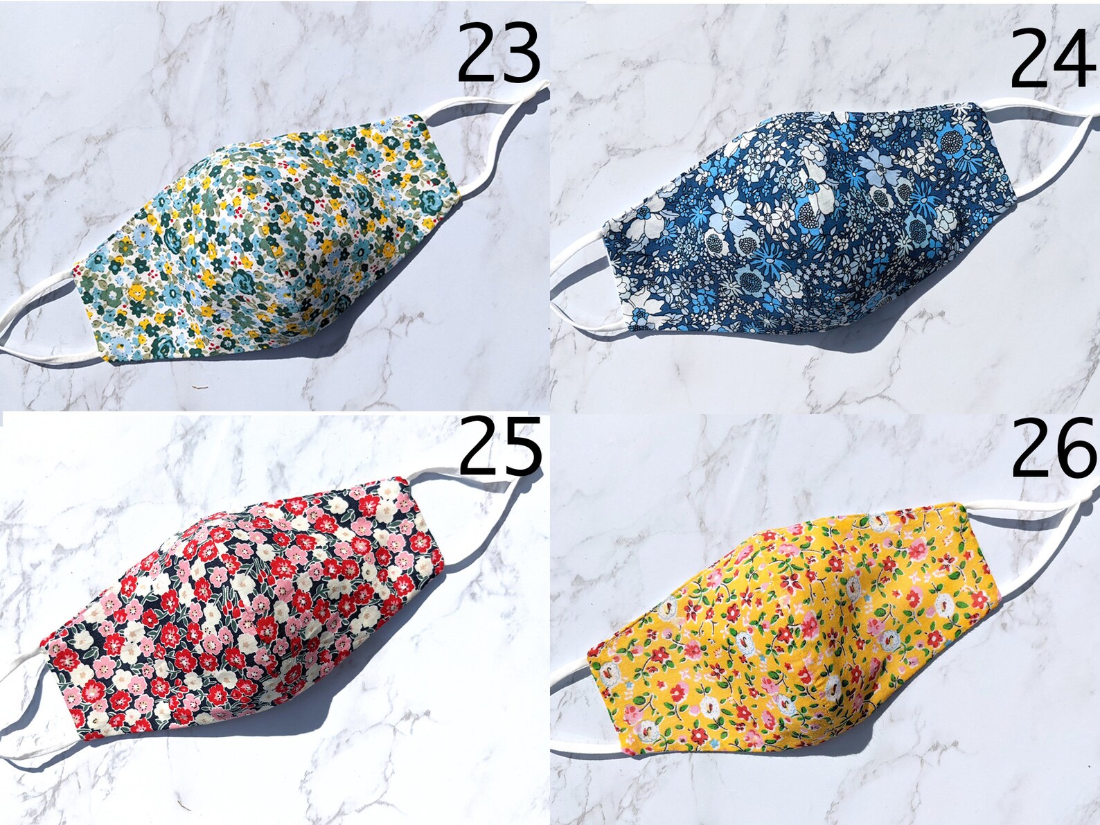 Fitted Face Mask UK, 100 Pure Cotton Face Mask, Triple Layers