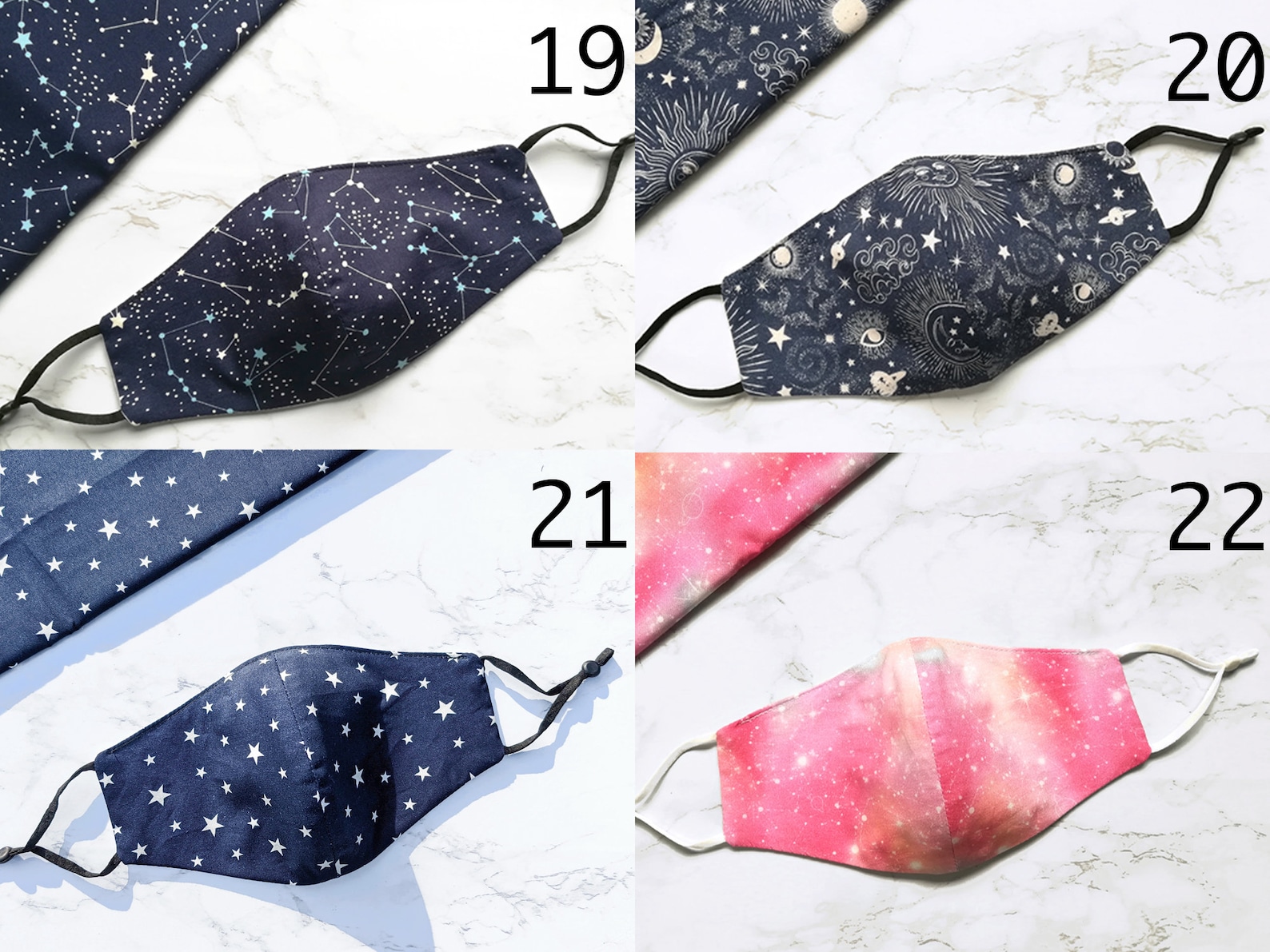 Fitted Face Mask UK, 100 Pure Cotton Face Mask, Triple Layers