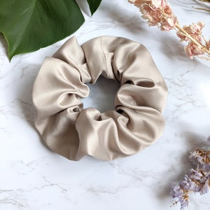 Silk Scrunchies, 100% Organic Bamboo Silk, Vegan Hair Ties & Bobbles, Gifts For Her, Bridesmaid Hair Ties, Handmade In UK