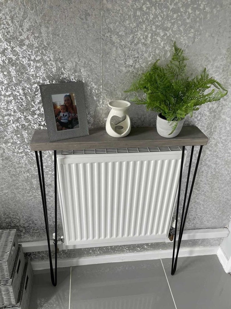 Rustic Radiator Shelf Console Table Etsy UK