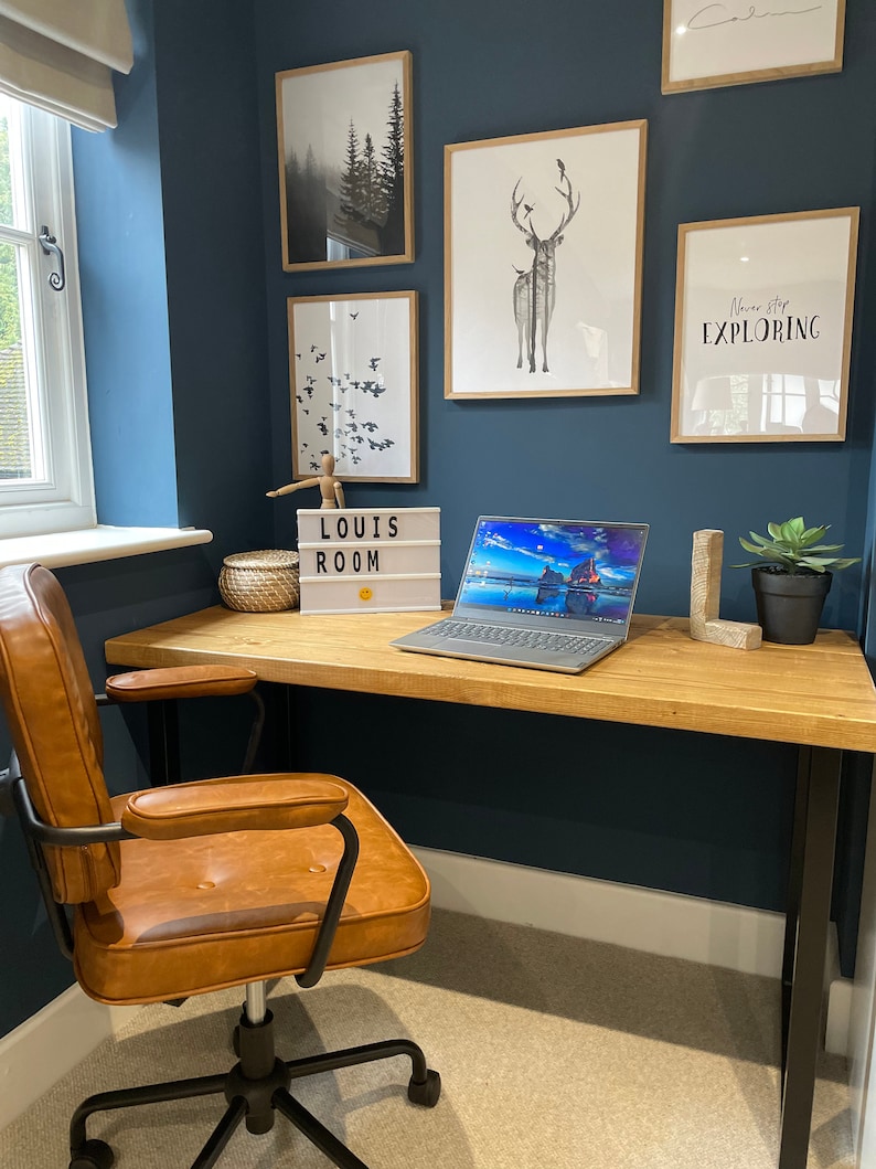 Rustic Office Desk Etsy UK