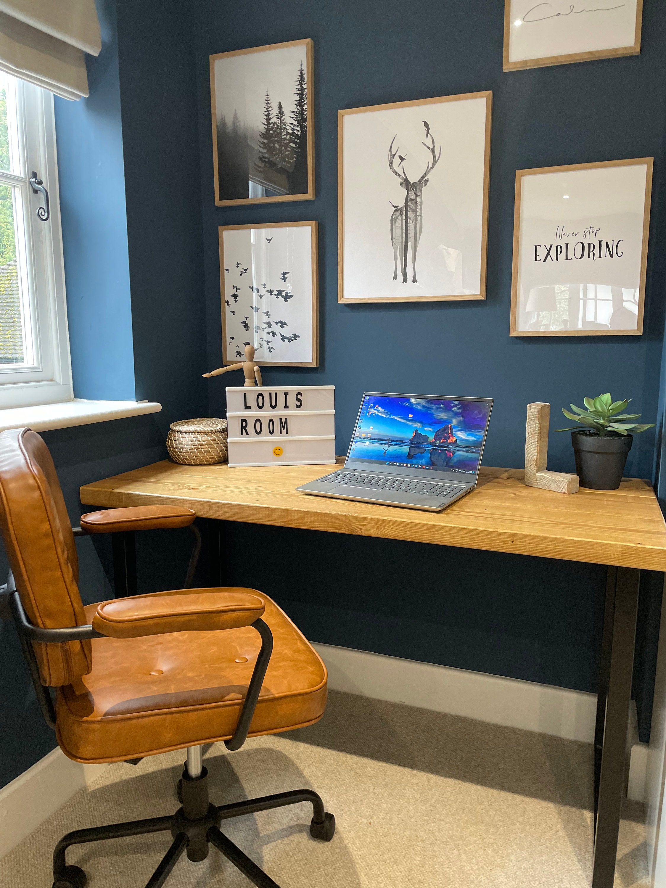 Rustic Office Desk Etsy UK