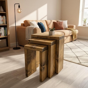 Swinley - Wooden Nest of Tables