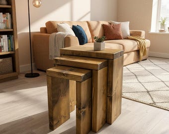 Swinley - Wooden Nest of Tables