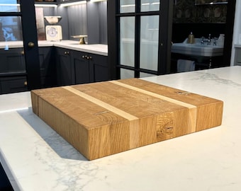 Solid Oak and Ash chopping board / butchers block