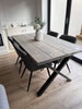 Rustic Dining Table and Bench / chairs X Cross Leg Frame 