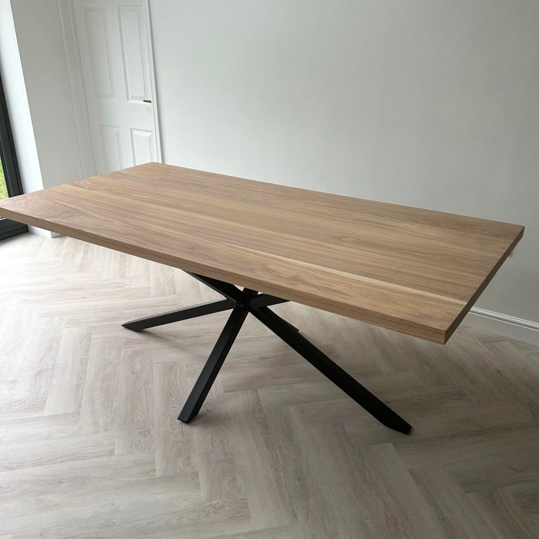 Oak Premium Wood Dining Table - Etsy UK