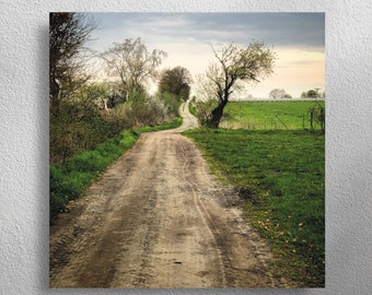 WUNDERWEG (40 x 40 cm), square wall photo for living room, office, conference room and hallway.