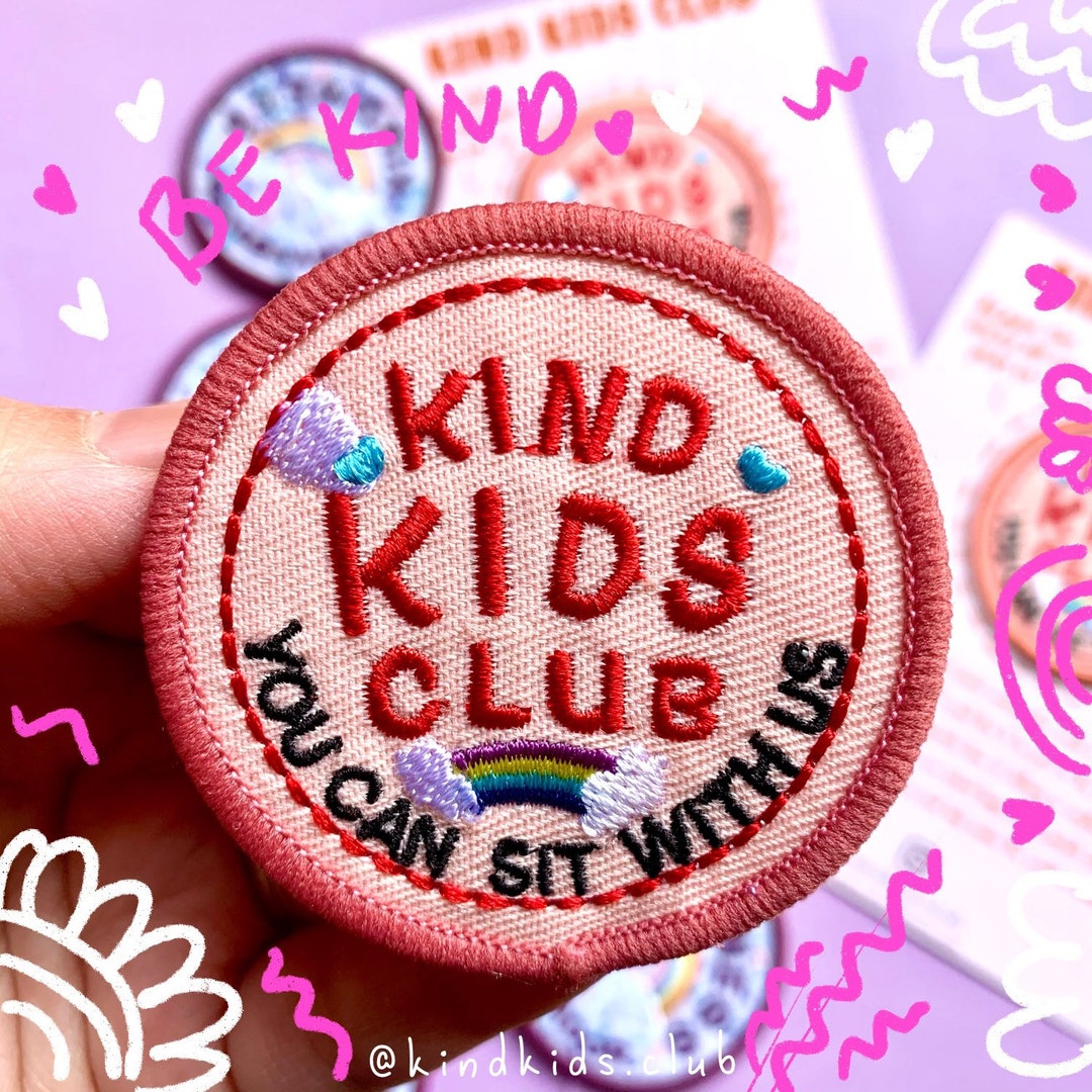 Kind Kids Club Patch Be Kind Embroidered Patch Gift for Kids - Etsy