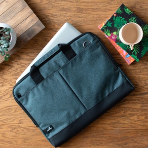 Macbook Pro Laptop 15 Zoll - 15,6 Zoll Handtasche Ärmelhülle Super Slim Organizer mit Henkel Schultertasche