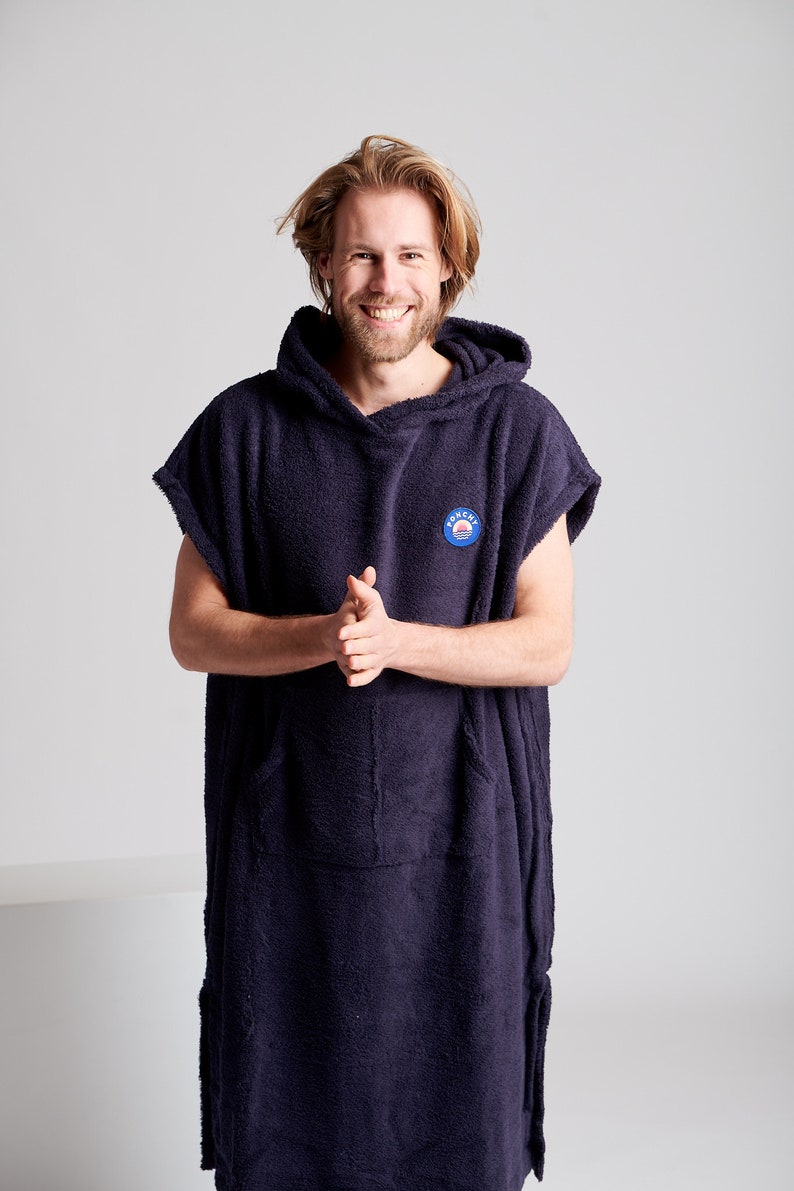 Surf Poncho Ponchy 5 Colours 4 Sizes Changing poncho for women and men Azul Oscuro