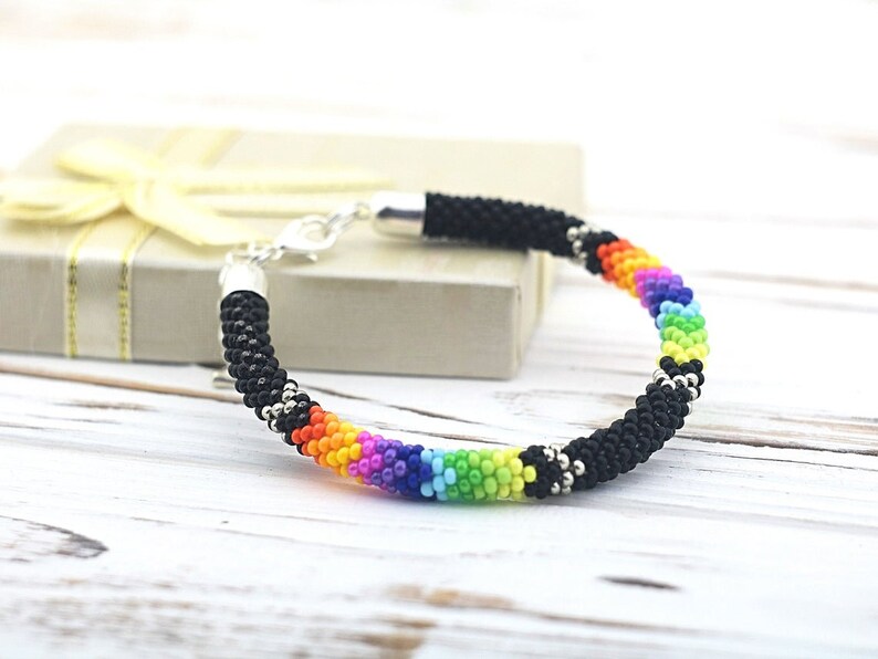 Seed bead patterns bracelet Patchwork pattern Bead crochet PDF