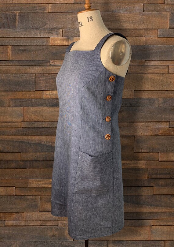 Portsmouth Pinafore Dress Sewing Pattern Tutorial Video Size 8 10