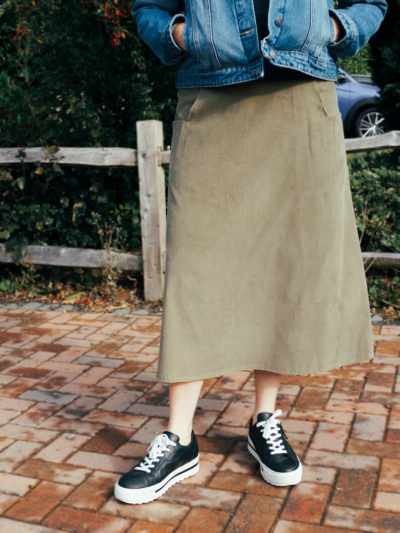 Arundel Aline Skirt PDF Sewing Pattern With Pockets Tutorial Etsy