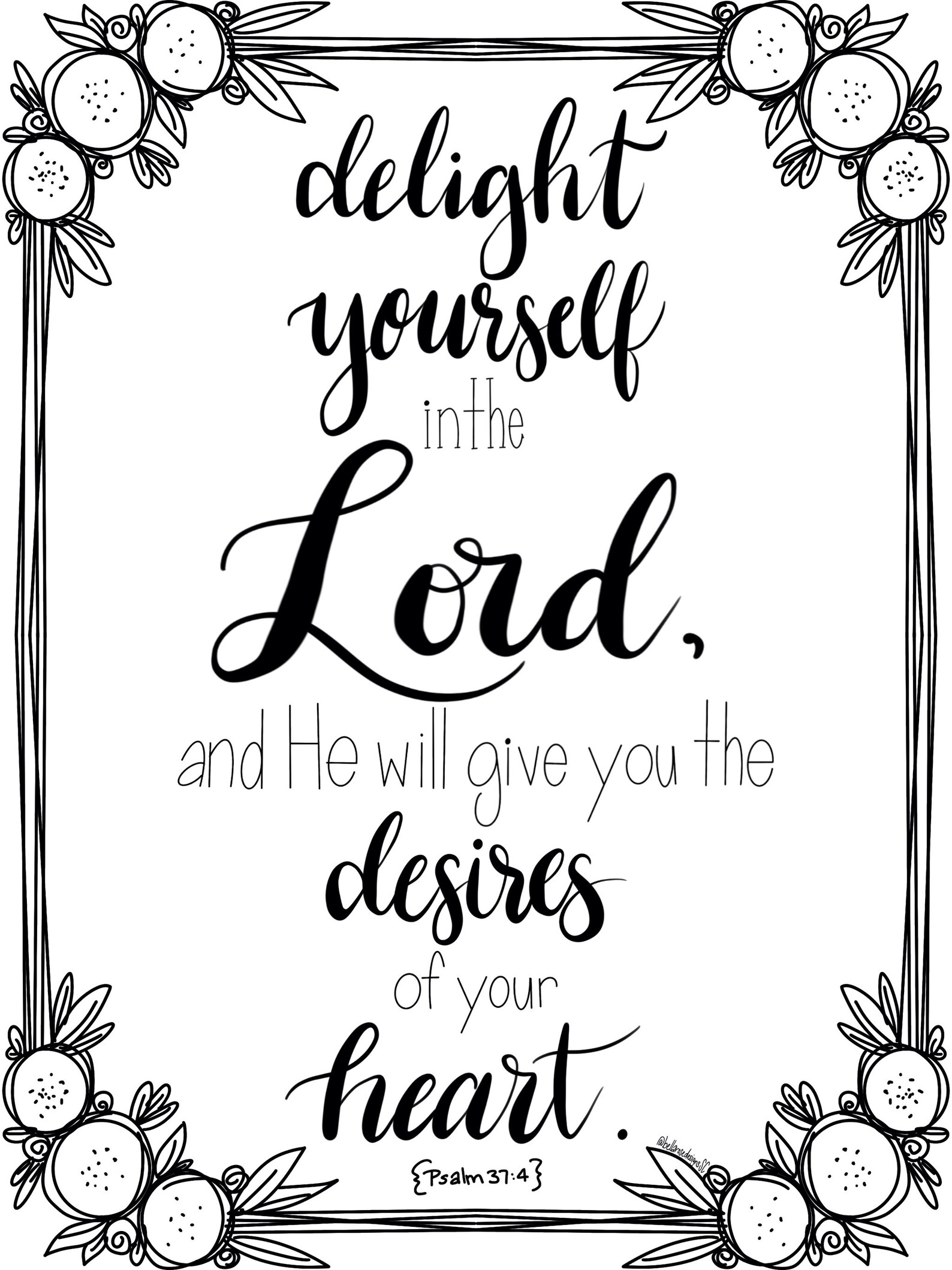 Delight Yourself in the Lord - Etsy