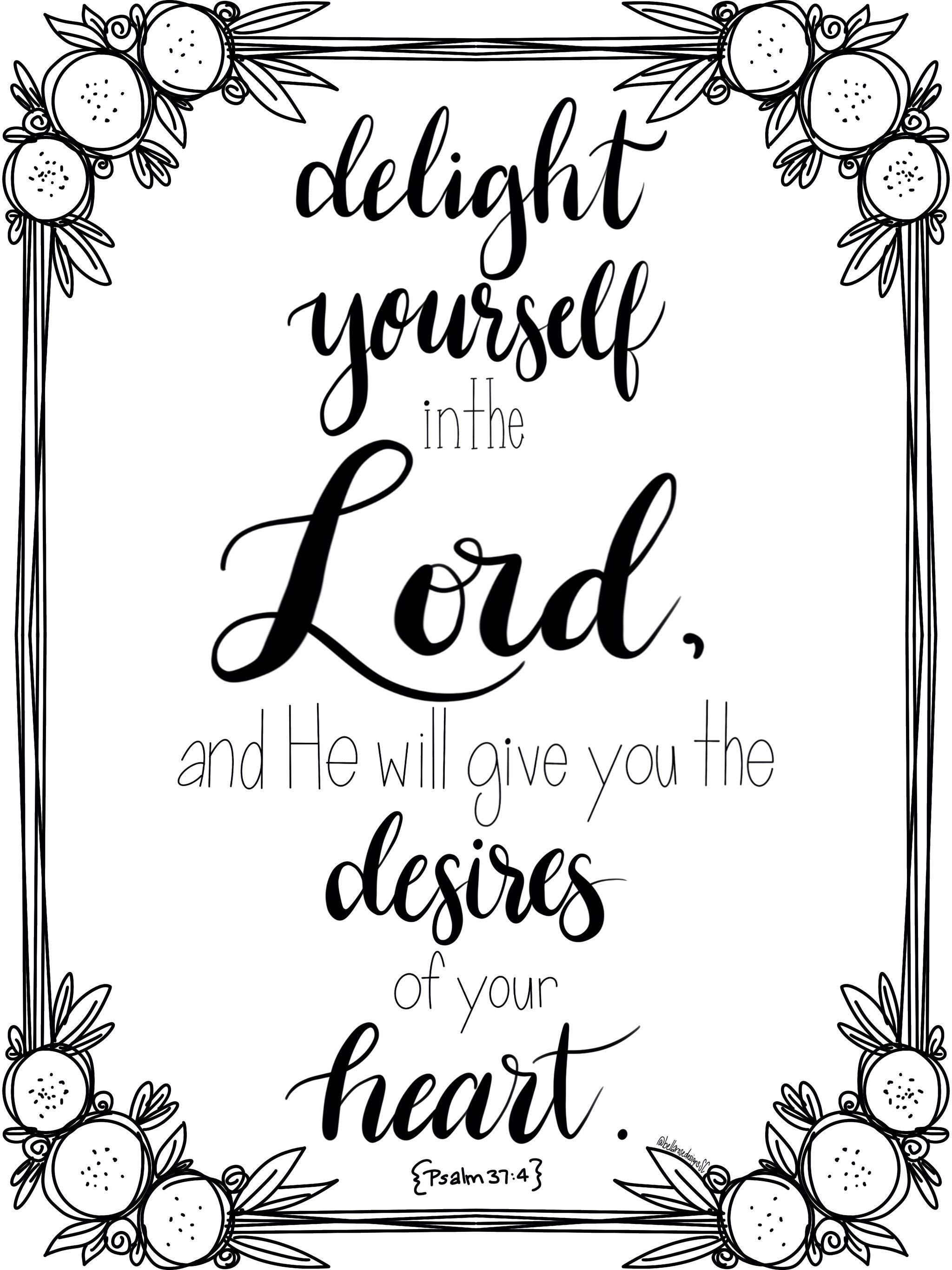 Delight Yourself in the Lord - Etsy