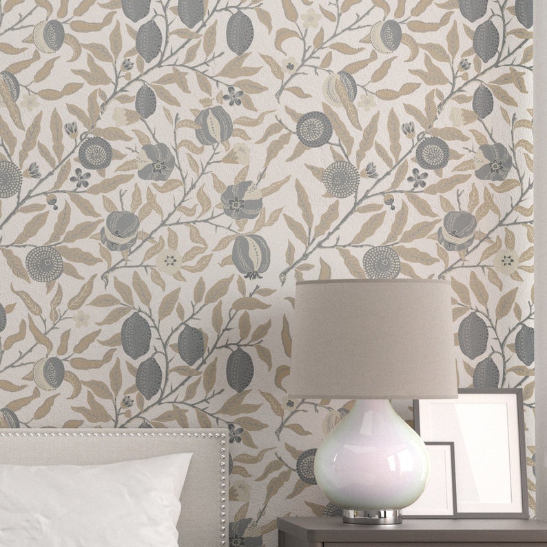 William Morris Pomegranate Removable Peel & Stick Wallpaper | Etsy