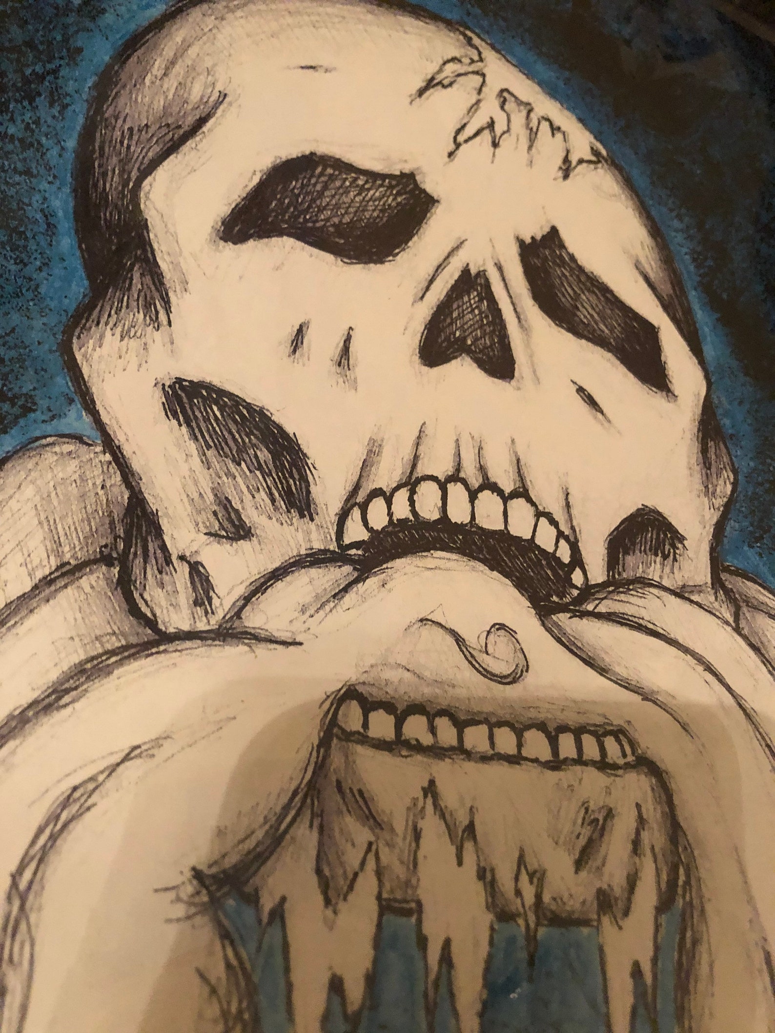 Frostbite drawing print with protective cover Etsy