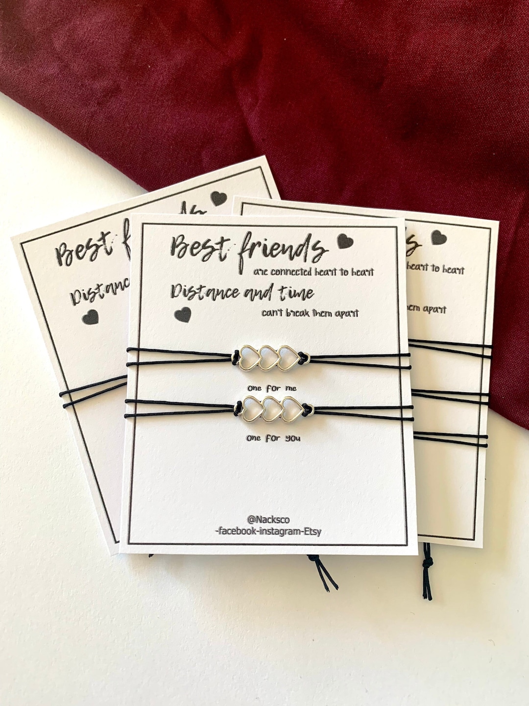 Best Friends Forever Bracelet Adjustable Bracelet BFF Bracelets Etsy