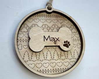 Personalized Dog Ornament, Cat Christmas Ornament, Christmas Dog Ornament, Cat Ornament, Pet Ornament, Pet Christmas Ornament, Gift Tag