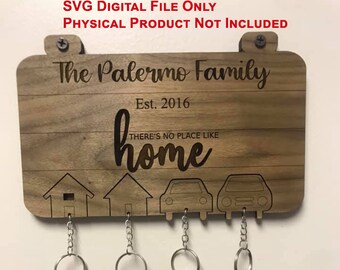 Titular de la clave personalizada personalizada - Archivo SVG solamente - No lugar como el titular de la clave de la casa