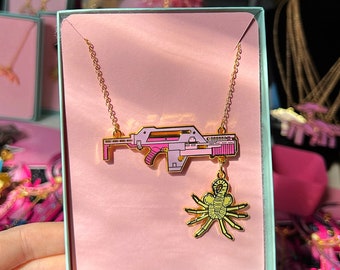 Adorable Alien Pulse Rifle Necklace