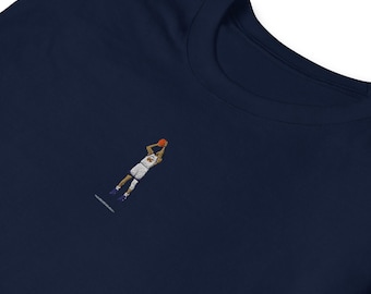 Steph Curry Embroidered T-Shirt: Basketball MVP Fan Tee