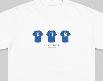 Chelsea Champions 2004-2006 T-Shirt: Lampard, Drogba, Terry Tribute